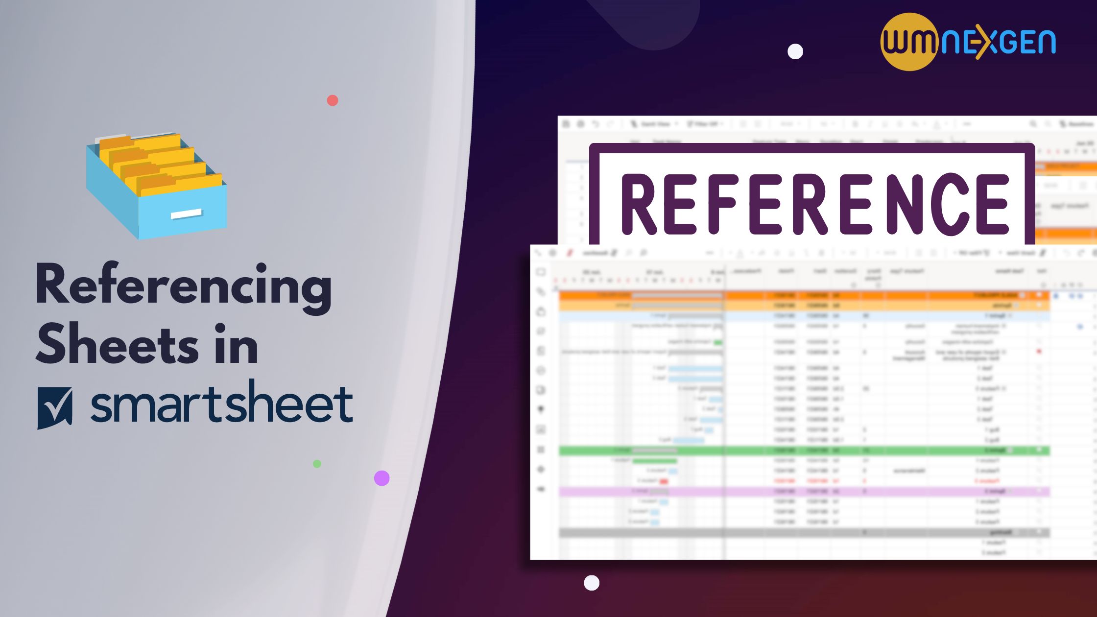 Referencing sheets in smartsheet