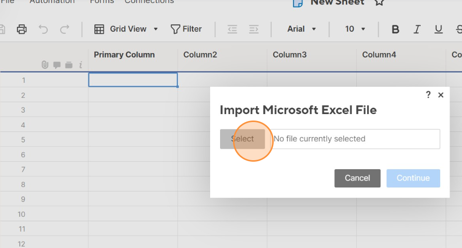 Import Excel File to Smartsheet