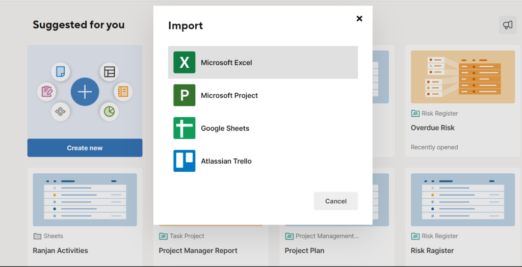 Microsoft Excel to Smartsheet